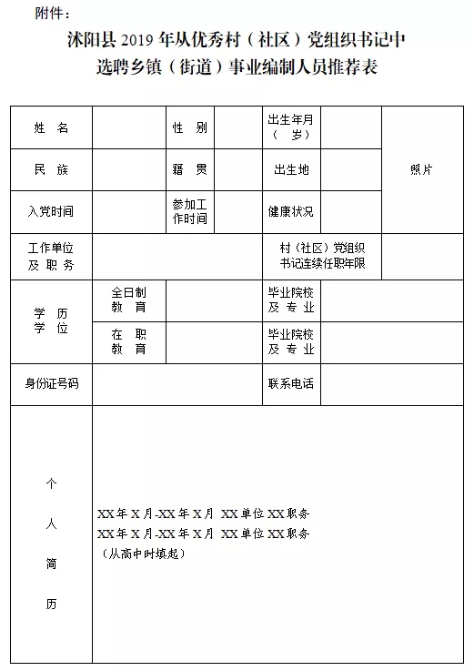 2019年宿遷沭陽(yáng)縣選聘鄉鎮（街道）事業(yè)編制人員簡(jiǎn)章