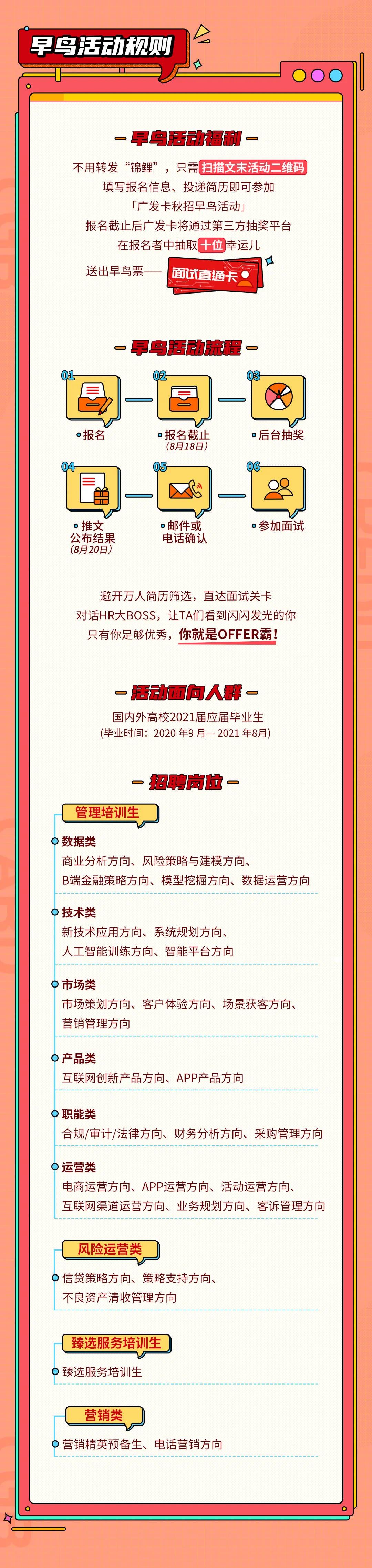 2021年廣發(fā)銀行信用卡中心秋季校園招聘早鳥(niǎo)活動(dòng)公告