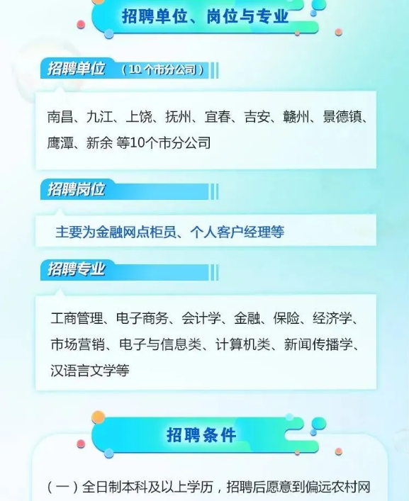 2020年中國郵政江西省分公司社會(huì )招聘啟動(dòng)