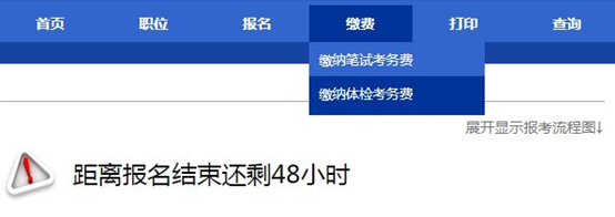 2021年天津公務(wù)員考試網(wǎng)上繳費操作說(shuō)明