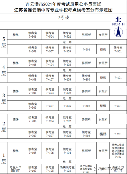 2021年江蘇連云港公務(wù)員考試面試考點(diǎn)分布圖及注意事項