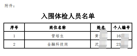 2025年江南農村商業(yè)銀行春季校園招聘入圍體檢人員公告（7.22）